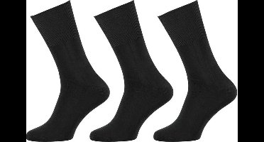 Apollo - 6-Pack - Modal Diabetessokken - Losse Boord - Niet Knellend - Heren / Dames - grijs - 43-46 - 121460000