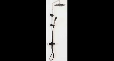 Sanifun douchesysteem Gent Chroom Zwart