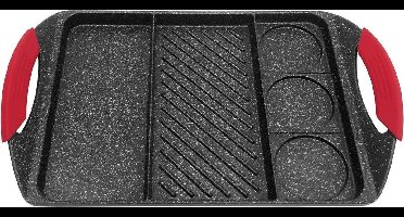 Kinghoff grillpan KH-1420 - 42x27 cm - marble coating - inductie