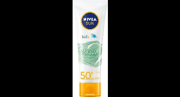 NIVEA SUN KIDS MINERAL UV Protection Zonnebrand Crème Gezicht SPF50+ - Zonnecreme Baby en Kinderen - Zonnebrandcreme - 50ML