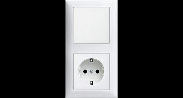 Busch-Jaeger Inbouw Wandcontactdoos Incl. Schakelaar Set2