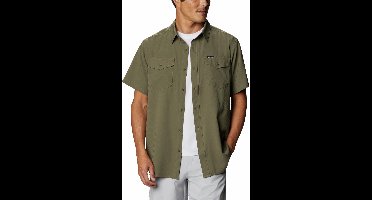 Columbia Utilizer II Solid Short Sleeve Shirt - Stone Green - Heren - Maat L