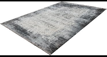 Pierre Cardin Elysee Lalee- Vintage - Super zacht - Shinny - acryl viscose - Vloerkleed – hotel sjiek - design tapijt fraai – modern designer Karpet - 160x230- Grijs silver
