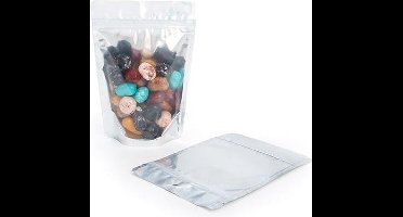 Stazakken wit/transparant 12x7,5x18,5 cm met Ophanggat (100 stuks)