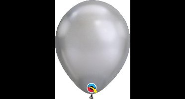 Qualatex ballonnen CHROME zilver 100 stuks