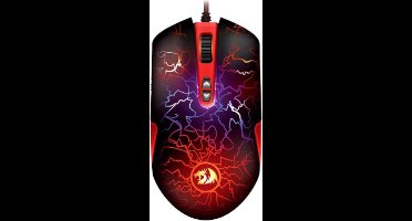 Redragon Gaming Muis Lavawolf M701 LED | Uniek bliksemdesign | Verstelbare DPI | 7 programmeerbare knoppen | 5 geheugenmodes  - Black Friday - cadeau voor gamers