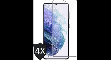 Screenprotector geschikt voor Samsung S21 Plus - 4x Glas Screen Protector