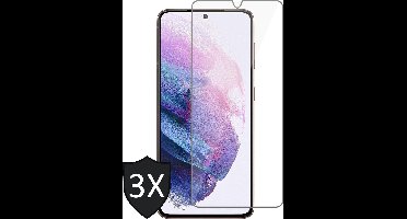 Screenprotector geschikt voor Samsung S21 - 3x Glas Screen Protector
