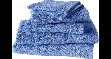 De Witte Lietaer Badhanddoek Stephanie 70 X 140 Cm Marina blauw 2 Stuks