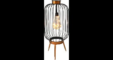 Svenska Living - Solar Lantaarn - Ø20x46cm - Zwart/Goud