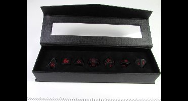 Ultrapro Heavy Metal Dice Set - RPG D&D dobbelstenen
