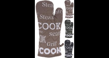 Ovenwant met tekst 18x32cm