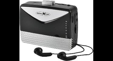 Reflexion WMR01BK Draagbare cassettespeler Zwart-zilver