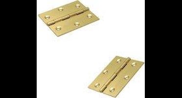 i-Fix scharnier met vaste pen| messing | 50 x 32 mm | 2 stuks