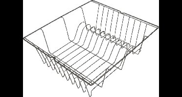 Metaltex By Tomado Lipsia Afdruiprek Grijs | 36 x 33 x 12 cm