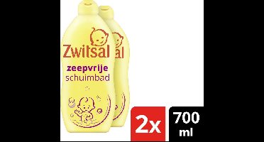 Zwitsal Zeepvrij Schuimbad Baby - 2x700 ml