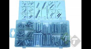 Duw en trekveren assortiment, 200 delig