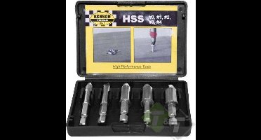 Schroefverwijderingsset, 5 delig, HSS4241