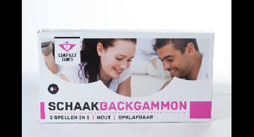 Schaakspel / Backgammon In 1 - Hout ( schaken)