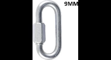 Quick link - 9 mm - gegalvaniseerd - schroef lock - 4 stuks