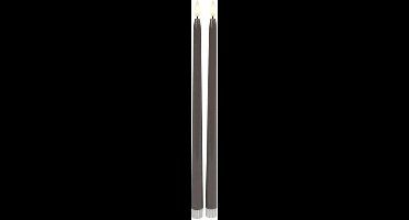 Countryfield Led Gotische Dinerkaars Grijs 2 stuks 38 cm