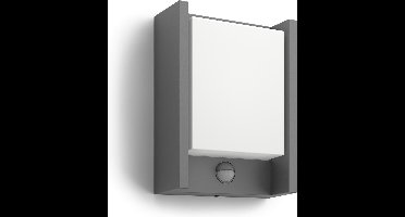 Philips Arbour buitenwandlamp - warmwit licht - met sensor - breed
