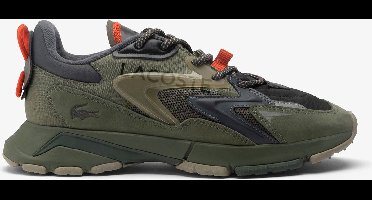 Lacoste L003 NEO TECH 224 1 SMA Heren Sneakers - Legergroen/Oranje - Maat 41