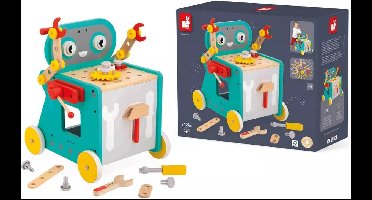 Janod - Brico'Kids - Robot trolley activiteitenwagen