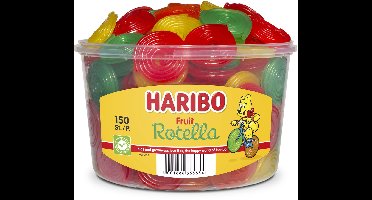 Haribo Fruit Rotella snoep - 150 stuks - 1200g