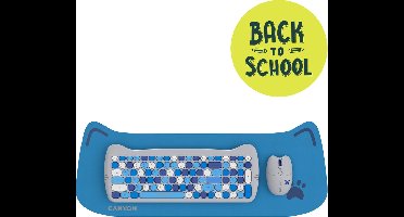 Canyon Kitty Edition HSET-W6 - Draadloze Toetsenbord Set - Ergonomisch Ontwerp - Verstelbare DPI - Blauw