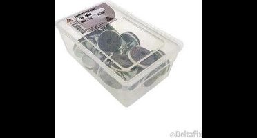 Deltafix Schroefvilt Luxe 24mm Metaal 16 Stuks