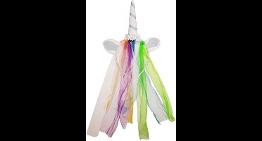 Diadeem eenhoorn Unicorn rainbow met sluier