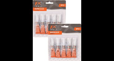 2x stuks power glue alles lijm tube 3 gram 5 stuks - Knutsel superlijm tube