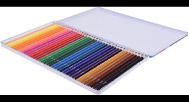 Kleurpotloden - 36x - diverse kleuren - 18 x 0,7 cm - Houten potloden in diverse kleuren - Tekenen/kleuren met potlood