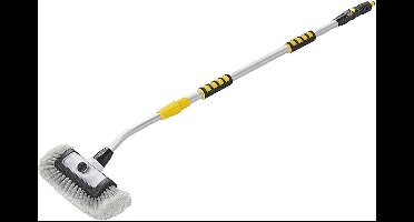 ProPlus Wasborstel 3D - met Zeepreservoir - 1,65 m - Ultiem Schoonmaakgemak - Telescopische Steel - Wasborstel met lange Steel - Verstelbaar - Veelzijdig - Multifunctionele Wasborstel - Alleen Gebruiken met Koud Water