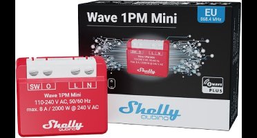 Shelly Shelly Qubino Wave 1PM Mini Schakel-meetactor Z-Wave