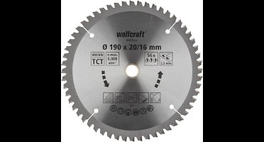 wolfcraft - Cirkelzaagblad - Zaagblad 160 x 20 - Serie lila - 6623000