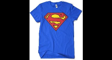 DC Comics Superman Heren Tshirt -XXL- Shield Blauw