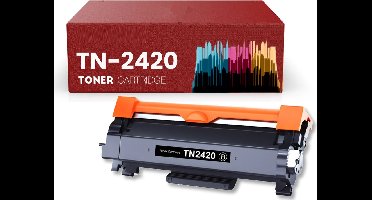 Toner cartridge Geschikt voor TN-2420 | 3000 pagina's | Geschikt voor Brother MFC-L2750DW - L2730DW - L2710DW - L2710DN - HL-L2375DW - L2370DN - L2350DW - L2310D - DCP-L2350DW - DCP-L2510D