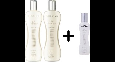 BioSilk Silk Therapy Voordeelset - 2x355ml + Gratis Biosilk Silk Therapy 67ml