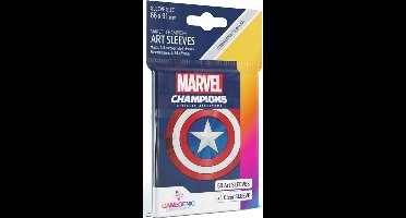 Marvel Champions Captain America Sleeves - 51 stuks - 66 x 91 mm