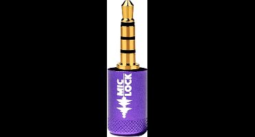 Mic-Lock 3.5mm Microfoon BlockerMic-Lock 3.5mm Microfoon Blocker - 's werelds enige echte anti-afluister hardware die stilte terugstuurt naar het apparaat - Paars