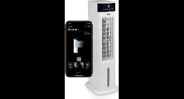 Slimme Aircooler – 3,5 L Waterreservoir – App & Afstandsbediening – Oscillerend – Zonder Slang – Princess 358640 – Wit