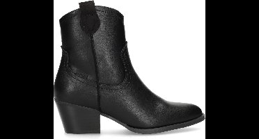 Posh by Poelman JESSIE Dames Enkellaarzen - Zwart - Maat 38