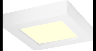 LED Downlight Slim Pro - Igia Strilo - Opbouw Vierkant 6W - Warm Wit 3000K - Mat Wit - Kunststof