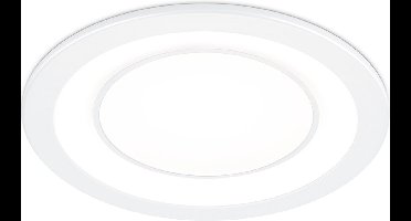 LED Spot - Inbouwspot - Torna Cynomi - 10W - Warm Wit 3000K - Rond - Mat Wit - Kunststof - Ø140mm