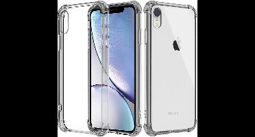 Transparant hoesje geschikt voor iPhone XR - Shockproof Protective Case doorzichtig siliconen hoesje geschikt voor Apple iPhone XR Clear Cover, Dotted Finish Ultra Slim Soft Silicone Jelly Back Cover voor iPhone XR