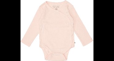 Little Dutch Rib Pink - Meisjes - Romper overslag lange mouw - Maat 74/80