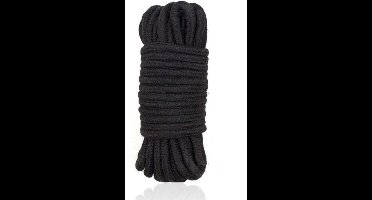 Bondage Touw - 10 meter x 7 mm - Zwart voor BDSM - voor beginners en gevorderden
