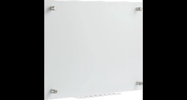 SpeaKa Professional Glazen magneetbord SP-BWM-200 (b x h) 600 mm x 450 mm Wit Glad Incl. opbergbakje